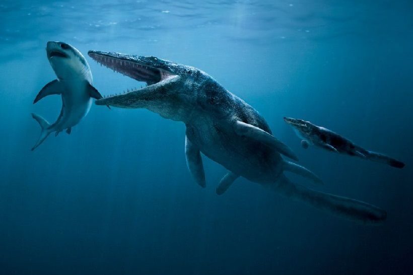 подводный динозавр Тилозавр